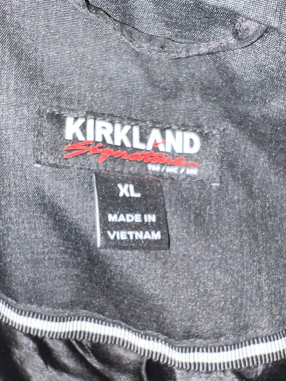 Kirkland Women's XL Unlined Hooded Black Raincoat Jacket - Picture 7 of 7